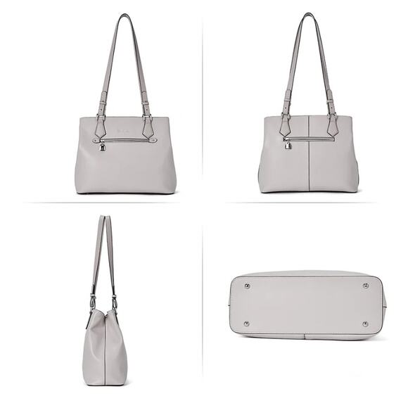 Bostanten Nevin Structured Leather Shoulder Tote Bag - Picture 11 of 12